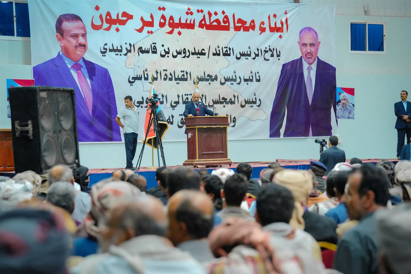 شبوة تحتفي بزيارة الرئيس الزُبيدي والوفد المرافق له