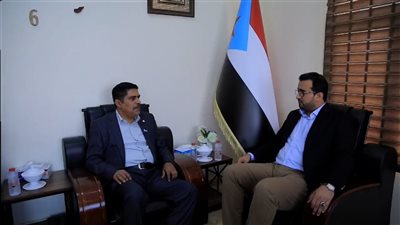 العولقي يناقش مع المحمدي سبل تطوير إعلام انتقالي حضرموت 