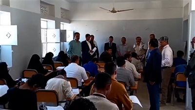 تدشين امتحانات الفصل الأول بكلية التربية ببيحان