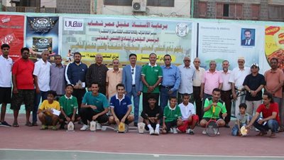 ختام مميز لمنافسات البطولة التاسعة لنادي التنس العدني 