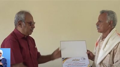 نقابة الصحفيين الجنوبيين بلحج تكرم الصحفي حسن عبادي العجيلي