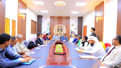 الجعدي يرأس اجتماعاً مشتركاً للأمانة العامة بتنفيذية انتقالي العاصمة عدن