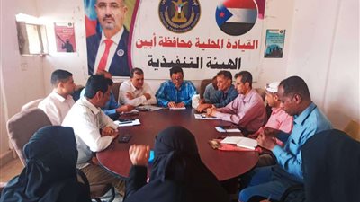 انتقالي أبين يؤكد على أهمية تفعيل الجوانب الخدمية وتعزيز الأمن 