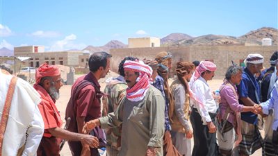 قيادة انتقالي شبوة تقدم واجب العزاء لأسرة الفقيد اللواء أحمد مساعد 