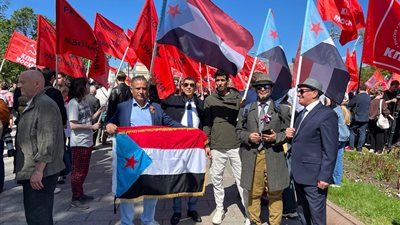 الجالية الجنوبية تشارك الشعب الروسي الصديق احتفالاته بيوم العمال العالمي