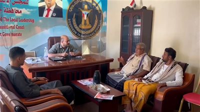 نائب رئيس انتقالي حضرموت يطلع على أنشطة انتقالي يبعث