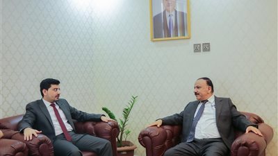 ‏‏وزير النقل يلتقي رئيس انتقالي محافظة المهرة بن عفرار