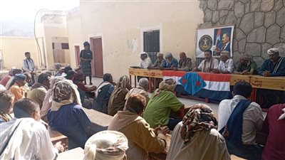 قبائل ومشايخ لودر بأبين يؤكدون رفضهم للدعوات المناطقية ووقوفهم الكامل خلف المجلس الانتقالي 