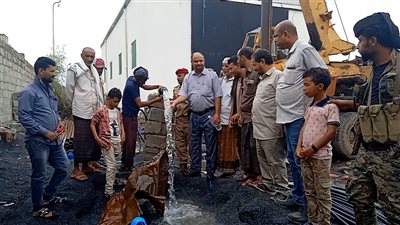 تدشين مشروع مياه بئر سناح بالضالع