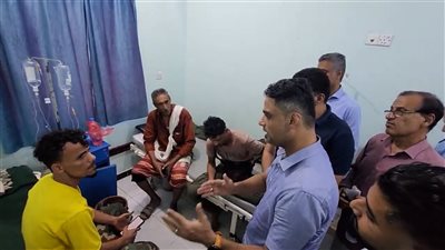 العاقل والحسيني يطمئنان على أحوال المصابين بانفجار محطة الغاز في المنصورة