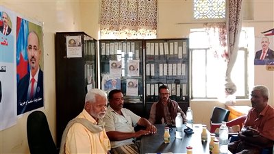 لقاء تشاوري لانتقالي الملاح بردفان مع إعلاميين ومثقفين بالمديرية