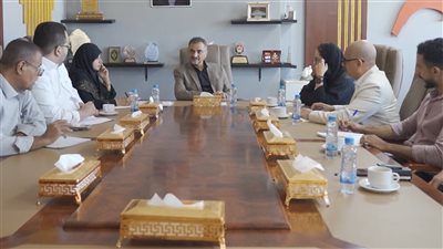 المحافظ لملس يبحث مع الشؤون الإنسانية للأمم المتحدة تعزيز التعاون المشترك 