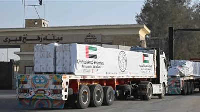 5 قوافل مساعدات إماراتية جديدة تصل إلى غزة