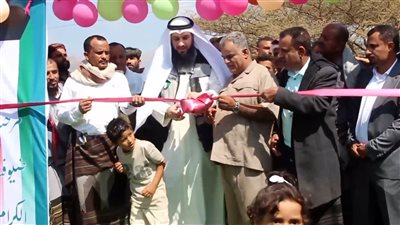 افتتاح مشروع مياه حبيل السبحة في مديرية حبيل جبر بلحج