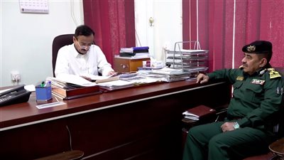 مناقشة خطة تأمين محافظة شبوة خلال أيام عيد الفطر المبارك 