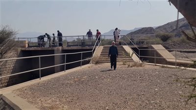 لجنة وزارة الزراعة تستلم مشروع تأهيل سد ردفان بلحج 