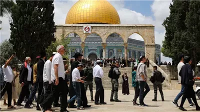 مستوطنون يقتحمون المسجد الأقصى بحماية الاحتلال الإسرائيلي 