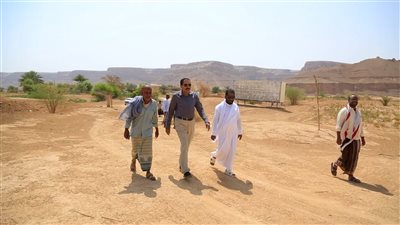 مدير عام الزراعة بوادي حضرموت يزور مديرية ساه ضمن مهرجان النخيل والتمور