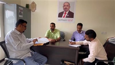 فريق التوجيه والرقابة الرئاسي يطلع على نشاط إدارة الفكر والإرشاد بانتقالي الضالع