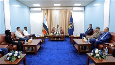 الأمانة العامة تبحث تعزيز التعاون مع منظمة نداء جنيف في العاصمة عدن