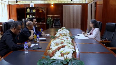 وزارة الزراعة والأسماك تبحث مع السفيرة الفرنسية أوجه الدعم التنموي في القطاعين السمكي والزراعي