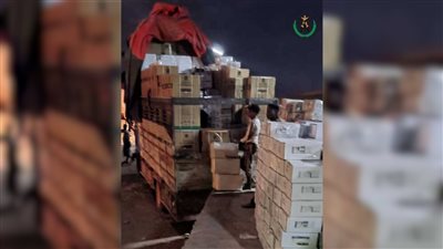 قوات الحزام الأمني بلحج تضبط 400 كرتون من المبيدات الحشرية منتهية الصلاحية