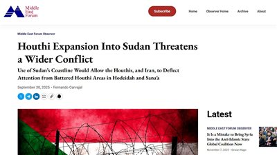 تقرير دولي يكشف وجود شبكة بحرية تربط السودان بالحوثيين