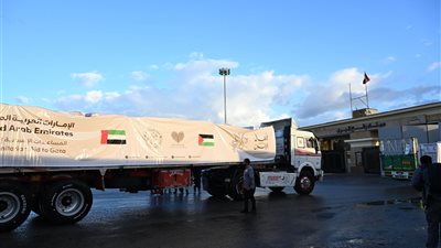 قافلة إماراتية جديدة تدخل غزة ضمن مبادرة 