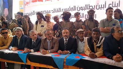 بدء الاعتصام المفتوح في زنجبار بأبين للمطالبة بإعلان دولة الجنوب العربي