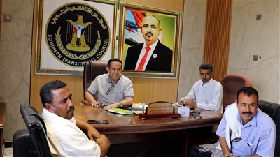 قيادة انتقالي لحج يبحث مع رئيسي انتقالي طور الباحة والمضاربة برامج الحشد المفتوح