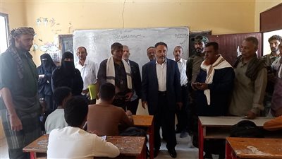 الجعري يدشن امتحانات الثانوية العامة في زنجبار بمحافظة أبين