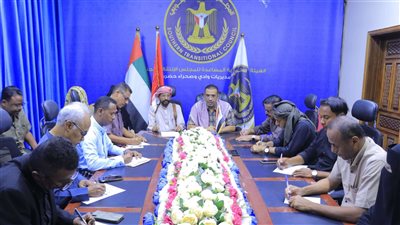 تنفيدية انتقالي وادي وصحراء حضرموت تناقش عددًا من القضايا التنظيمية والإدارية بالهيئة