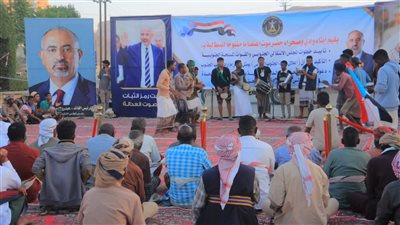 وفد من مديرية ساه ينضم إلى مخيم الاعتصام في سيئون تعزيزا لوحدة الصف الجنوبي